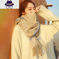 围巾女冬季可爱少女围脖加厚长款学生保暖百搭两用披肩韩版潮秋冬 FISH BASKET