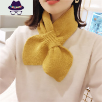 韩版针织毛线小围巾女冬季脖套冬晚晚同款领巾护颈围脖百搭装饰潮 FISH BASKET
