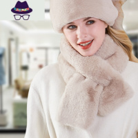 獭围巾濑绒围脖套领子双面百搭秋冬女保暖加厚高级仿皮草 FISH BASKET