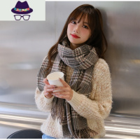 SJK围巾春秋2021新款女冬季韩版潮披肩加厚保暖学生百搭冬天围脖 FISH BASKET