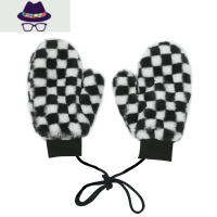 2021秋冬新款女挂脖加绒厚手套全连指保暖防寒骑行车 FISH BASKET