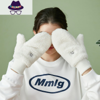 手套冬天女加绒保暖棉可爱韩版学生毛绒骑车加厚ins防寒日系挂脖 FISH BASKET