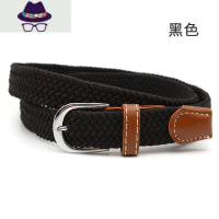帆布腰带弹力编织松紧皮带男女韩版简约百搭休闲ins风裤带潮 FISH BASKET