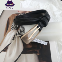 复古小皮带学生简约百搭装饰细腰带配西装裙子牛仔裤女士 FISH BASKET