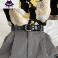 韩版全孔皮带女ins风百搭学生裤带牛仔裤男个性装饰潮夏季裤腰带 FISH BASKET