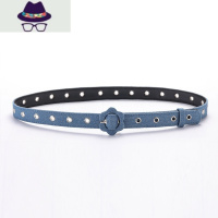 2021年韩版百搭牛仔布带细腰带女简约装饰配裙子裤子休闲裙子皮带 FISH BASKET