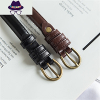 网红小细复古女士皮带百搭ins风装饰裤带黑色牛仔裤腰带男时尚潮 FISH BASKET