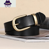 女士皮带ins风简约百搭牛仔裤韩国细黑色腰带装饰时尚纯 FISH BASKET