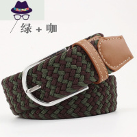 加长皮带男 胖妹女款针扣休闲百搭胖MM简约大码弹力编织腰带200斤 FISH BASKET