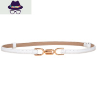 腰带女连衣裙装饰细窄黑色百搭配毛衣裙子西装外套小皮带 FISH BASKET