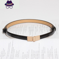 诚百搭女士细腰带时尚ins风装饰小皮带配连衣裙子大衣收腰链腰封 FISH BASKET