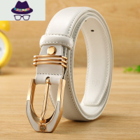 皮带女士针扣结婚红色腰带本命年百搭时尚配西裤女式装饰裤带 FISH BASKET