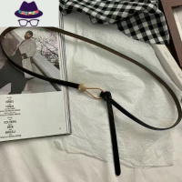 西装细腰带女士百搭打结装饰皮带时尚黑色配连衣裙子毛衣收腰 FISH BASKET