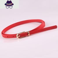 新款多色装饰连衣裙配毛衣细腰带女士百搭针扣PU小皮带韩版裤带 FISH BASKET