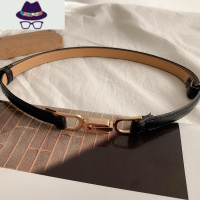 腰带女ins潮新款时尚简约复古配连衣裙大衣装饰夏季细款百搭皮带 FISH BASKET