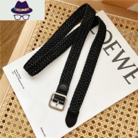 腰带女装饰牛仔裤百搭潮ins休闲韩版编织弹力松紧免打孔皮带裤带 FISH BASKET