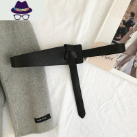 头层宽腰带女士装饰百搭大衣配连衣裙毛衣收腰打结腰封 FISH BASKET