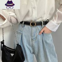 无孔免打孔女士皮带2021年新款潮流时尚个性裤带细腰带实用ins风 FISH BASKET