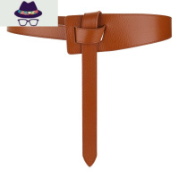 头层宽腰带女士装饰百搭大衣束腰配连衣裙毛衣拼接打结腰封潮 FISH BASKET