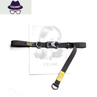 磁力扣机能工装裤帆布腰带 ins风潮牌嘻哈男女牛仔裤窄皮带暗黑系 FISH BASKET