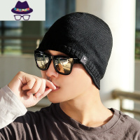 帽子男女冬天加厚针织毛线帽秋冬季韩版加绒防寒骑车男士棉帽子 FISH BASKET