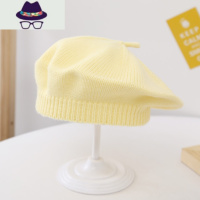 ins秋冬新款韩版婴幼儿童洋气针织帽贝雷帽子宝宝柔软画家毛线帽 FISH BASKET