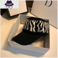 韩版空顶帽女M标黑色鸭舌帽冬款加绒针织毛线保暖棒球帽潮学生帽 FISH BASKET帽子