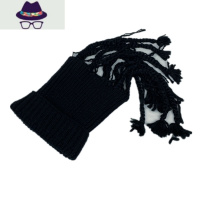 [帅到沦陷]个性流苏脏辫帽炒鸡酷针织帽嘻哈冷淡麻花辫毛线帽男 FISH BASKET帽子