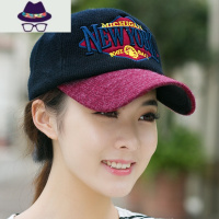 冬季韩版女士毛线帽子针织鸭舌帽百搭棒球帽男士潮韩国秋冬天日系 FISH BASKET
