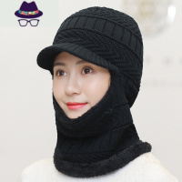 帽子男秋冬季防风保暖围脖一体连体棉冬天防寒男士骑行连体毛线帽 FISH BASKET