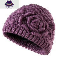 秋冬中老年帽子女冬毛线帽妈妈帽加绒老人帽女奶奶老太太帽婆婆帽 FISH BASKET