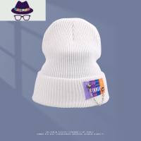 毛线帽女秋冬潮韩素颜冷帽时尚套头帽ins韩国百搭保暖帽针织帽子 FISH BASKET