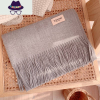 经典纯色围巾女冬季仿韩版保暖加厚长款大披肩外搭围脖多功能 FISH BASKET