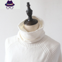 秋冬季薄款仿围脖男女套头脖套韩版百搭保暖护脖颈椎围巾假领 FISH BASKET