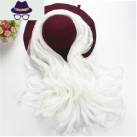 超长围巾女纱巾丝巾百搭两用超大长款春秋冬季薄款新款大红色披肩 FISH BASKET