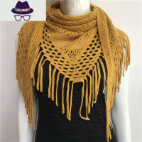 2021新款冬季韩版流苏针织毛线纯色时尚百搭披巾围脖围巾潮 FISH BASKET