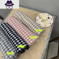 千鸟格围巾女2021年冬季新款韩版百搭时尚软糯格子保暖大披肩围脖 FISH BASKET