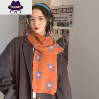 韩国版可爱小围巾女秋冬季少女短款保暖毛线针织日系围脖学生百搭 FISH BASKET