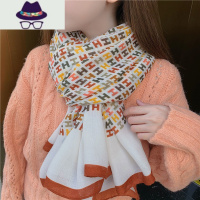 棉麻围巾女士冬季韩版百搭秋冬长款纱巾薄款春秋丝巾洋气时尚披肩 FISH BASKET