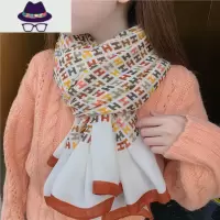 棉麻围巾女士冬季韩版百搭秋冬长款纱巾薄款春秋丝巾洋气时尚披肩 FISH BASKET