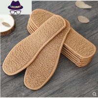 [10双装]羊驼绒鞋垫秋冬季保暖棉加厚男女吸汗透气防脚臭垫 FISH BASKET