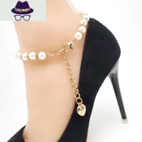 高跟鞋掉跟器 防掉跟珍珠脚链束鞋带固定绑带平底鞋不跟脚鞋带 FISH BASKET