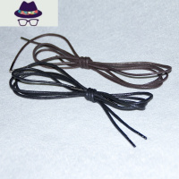 阿虎2MM细打蜡鞋带 原创金属头细孔皮鞋皮靴正装 商务男 女鞋用 FISH BASKET