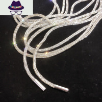 小红书ins推荐个性水钻鞋带帆布鞋改造大孔直径3mm球鞋镶钻鞋带 FISH BASKET