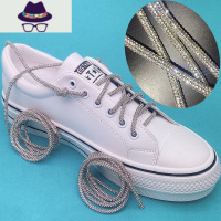 网红白搭个性水钻鞋带女ins潮满钻亮钻鞋绳带钻闪钻镶钻鞋带DIY FISH BASKET