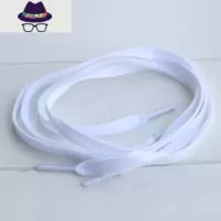 (2双装)儿童鞋鞋带50-120cm宝宝鞋白色扁平鞋带童鞋帆布鞋鞋带 FISH BASKET