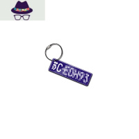 亚克力个性创意定制汽车摩托车牌数字防丢号码牌照电话挂件 FISH BASKET钥匙扣