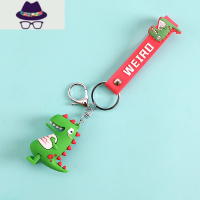 创意卡通网红公仔恐龙汽车硅胶pvc钥匙扣ins可爱挂件包包情侣挂饰 FISH BASKET