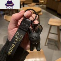 法斗小狗钥匙扣斗牛犬钥匙链可爱车钥匙挂件玩偶男女创意情侣一对 FISH BASKET