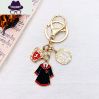 哈利波特格兰芬多新版精美钥匙扣情侣卡通学生礼品霍格沃茨挂饰 FISH BASKET